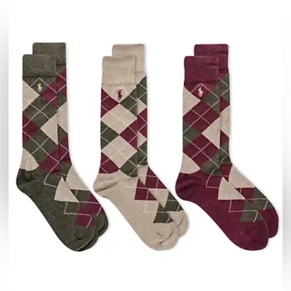 Polo Ralph Lauren Combed cotton argyle dress Socks
3-pack - Picture 7 of 8